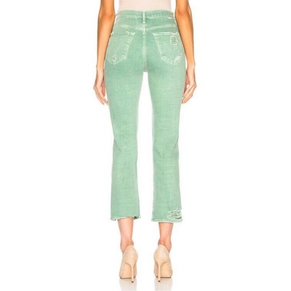 MOTHER Superior The Tomcat Chew Color The Devil Drinks Coffee Mint Green size 29 - Picture 16 of 16